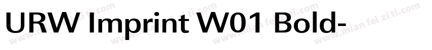 URW Imprint W01 Bold字体转换